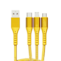 Miniatyrbild 2 av 5: 3 i 1 snabbladdningskabel nylonfläta 66W högeffekt effektiv universell adapter för IOS för Android och typ C Winnie The Pooh