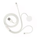 Miniatyrbild 3 av 8: Magnetisk trådlös laddare för IOS Watch 5V 1A, bärbar 3-i-1-laddare i ABS och PC
