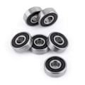 Miniatyrbillede 8 af 8: 10 STK 608-2RS kugleleje Dobbeltsidet sort gummiforseglet dyb rille