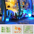 Miniatyrbild 7 av 8: LED DIY Mini Ocean Tunnel Dockhus Kit Miniatyr med Möbler Trä Dockhus Present till Barn Vänner