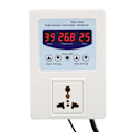 Miniatyrbillede 4 af 8: Digital LED temperaturregulator Vandtæt Plug and Play Opvarmning Køling Termostat til Opdræt Akvarier 110‑240V EU Stik