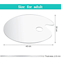 Miniatyrbillede 2 af 5: Klar Malepalet Oval Formet Malepalet (40 X 30 Cm) Zekai