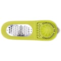 Miniatyrbillede 6 af 8: Vegetabilsk Hakker Olivgrøn Multifunktionel Rivjern Saftpresser Beholder 3 i 1 Grøntsagssnitter Køkkenredskab