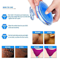 Miniatyrbild 5 av 5: Exfolierande Kroppsskrubbborste med Inväxta Hårbehandlingspads för Slät Hud Efter Vaxning och Rakning
