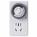 Miniatyrbillede 1 af 4: Indendørs Timer - 24-timers Programmerbar, 1 Stikkontakt, Daglig Til/Fra-Cyklus, 30-minutters Interval, Ideel til Lamper