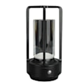 Miniatyrbillede 2 af 8: Led-bordlampe uden ledning, 3 farver, trinløs dæmpning, genopladelig touch-lampe, natbordslampe til soveværelse, sort