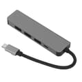 Miniatyrbillede 6 af 8: 5 i 1 Type C Hub Type C til HD Multimedia Interface USB3.0 2 USB2.0 USB C PD Understøtter 4K 30Hz Plug and Play USB C Hub Grå