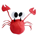 Miniatyrbillede 5 af 5: Ocean Animal Crab Hat - Sjov Fisk Kostume til Under Havet Fest af Funny Party Hats