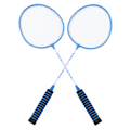 Pikkukuva 5 / 8: Badminton-mailasetti, jaettu ferrometalli ja nailonbadminton-mailat aikuisille, urheiluun, sininen
