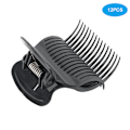 Miniatyrbillede 2 af 8: 12 stk Hot Roller Clip Hårkrøller Claw Clips Erstatningsværktøj til hårstyling til kvinder piger Sort