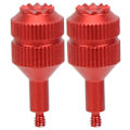 Miniatyrbillede 1 af 8: 2 stk. aluminium controller joysticks til DJI FPV V2 beskytter fjernbetjening rocker rød