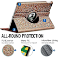 Miniatyrbillede 3 af 5: Passende iPad 6. generations etui, iPad 5. generations etui, iPad Air 2 360 graders drejeetui, Smart roterende iPad beskyttende 9,7 tommer model