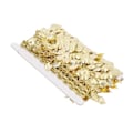 Miniatyrbild 8 av 8: Guld blad girlang 10 meter gnistrende metall blad bånd trim for DIY trim dekorasjoner skrå blad form