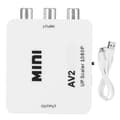AV til HDMI High Definition Converter Transverter RCA til HDMI AV2HDMI Hvid