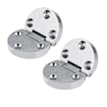 Miniatyrbillede 5 af 8: 2 stk Zinklegering Selvbærende Foldebord Hængsler Hjemmeklap Borde Møbler Oval Hardware