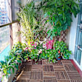 Miniatyrbilde 5 av 5: Utendørs tregulvfliser, sammenlåsende terrassefliser vanntette og anti-korrosjons utendørs DIY skjøting tregulv for uteplass veranda bakgård