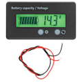 Miniatyrbillede 1 af 8: DC10-100V LCD-batterikapacitetsindikator, voltmeter, spændingstester, måler, grønt baggrundslys