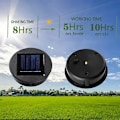 Miniatyrbilde 2 av 5: 2 stk. Topp Erstatning Solcellelys for Lykt Solcellepanel Lysdeksel med Én LED-pære, DIY Solcellelykt for Utendørs Hagedekor