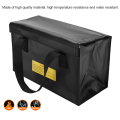 Miniatyrbillede 3 af 8: Eksplosionssikker Lipo Battery Safe Bag Stor Pladsopladning Batterier Opbevaringsposer (sort)