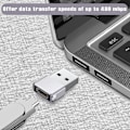 Miniatyrbild 3 av 5: USB till USB C Adapter 3-pack, Typ C Hona till USB A Hane Konverterare