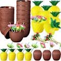 Miniatyrbilde 3 av 5: Hawaiisk sommer Ananas Kokos Drikkekopp Juice Drikkekrus