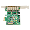 Miniatyrbillede 4 af 8: PCIE til USB udvidelseskort 6 USB2.0 Interface 15PIN SATA 480Mbps 12Mbps 1,5Mbps Desktop Computer Intern Hub til Win