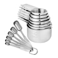 Miniatyrbilde 4 av 5: Gourmet Målebeger og Måleskjeer i Rustfritt Stål, 13 Deler, for Matlaging og Baking