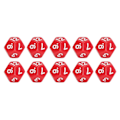 Miniatyrbillede 5 af 8: 40 stk. 12-sidet terningesæt polyhedral terninger til familieselskab brætspil pub klubspil rød