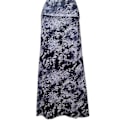 Miniatyrbillede 1 af 5: Leopard Print Bohemian Maxi Skirt til kvinder S Tie-Dyed Grå