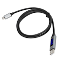 Pikkukuva 2 / 8: 3A nopea latauskaapeli LED-jännitevirtanäyttö USB-kaapeli Android IOS TypeC:lle (Androidille)