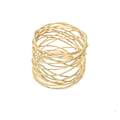 Miniatyrbilde 2 av 5: Gyldne Mesh Serviettringer - Sett med 12 for Elegante Anledninger