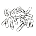 Miniatyrbillede 3 af 8: 66 stk Metal Pen Clips til Student Skridsikring Rustforebyggende Papirclips Pen Holder til Notebooks Office School Sort