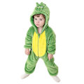 Miniatyrbillede 1 af 5: Dinosaur Onesie Kostume til Småbørn Halloween 18-24 Måneder