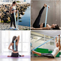 Pikkukuva 5 / 5: Joogavyö, venytysvyö, joustavat treenivastuskuminauhat 11 lenkillä Pilates-treeniin, tanssiin ja kuntoiluun