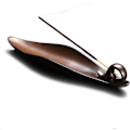 Miniatyrbillede 1 af 5: Keramisk røgelse askefanger med 3 huller - 9\" længde, til diske, meditation, yoga, hjem, kontor