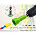 Miniatyrbilde 3 av 5: Wire Nut Twister, Ideal Elektrisk Wire Nut Twister for Drill - 2 STK Wire Twisting Tool 1/4\" Chuck Forbedrer Effektivitet ZD b2 1 Pakke Grønn
