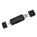 Miniatyrbillede 6 af 8: USB C USB2.0 MICRO USB-lagerkortlæser med 3 stik 104MBps 3 i 1 USB-lagerkortlæser til bærbar computer mobiltelefon