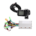 Miniatyrbillede 1 af 8: 36/48/60V 350W Motor Børsteløs Controller Elektrisk Cykel 3 Mode Sinus Bølge Controller Kit med LCD Display Panel Skift Switch