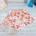 Miniatyrbild 5 av 8: 10 st japansk stil bomullstyg blommönster sömnadstillbehör för DIY handgjorda väskor dockkläder 25x20cm