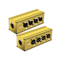 Miniatyrbillede 1 af 5: 4-kanals 3-benet XLR til Ethercon RJ45 Cat5 Ethernet-forlænger, gul