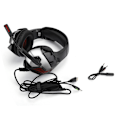 Miniatyrbillede 1 af 8: Headset til hovedmonteret computer med lysende gaming-headset til PS4 (sort rød)