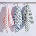 Miniatyrbillede 3 af 5: Mikrofiber Køkken Rengøringsklud Sæt - 10\" x 10\" - Ideel til Vask og Tørring af Opvask