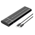 Miniatyrbillede 1 af 5: M.2 NVMe SATA SSD Kabinet Adapter Sort