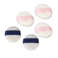 Miniatyrbillede 8 af 8: 5 stk Powder Puff Super Soft Dobbeltside Velour Powder Puff til kvinder Pink og Blue