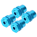 Miniatyrbillede 4 af 8: 12mm til 17mm hjulhex-konverteradapter tilbehør passer til 1/10 RC Crawler 15mm blå