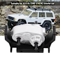 Pikkukuva 8 / 8: Metallinen vaihteiston case kiinnikkeellä SCX10 / D90 1/10 RC telaketjuautolle