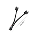 Pikkukuva 5 / 5: 2 kpl Tietokoneen emolevyn USB-jatkokaapeli 9-nastainen 1 naaras - 2 uros Y-jakaja Audio HD -jatkokaapeli, yhteensopiva PC DIY-B5:n kanssa