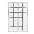 Mechanical Numeric Keypad Gateron Brown Switch Wired Gaming Keyboard Crystal Shell White Backlight 21 Keys
