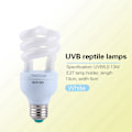 Miniatyrbillede 2 af 6: 13W UVB 5.0 E27 Base Energibesparende Skildpadde Snake Reptil Pære UV Lampe HG