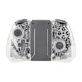 Miniatyrbillede 2 af 8: Transparent trådløs gamepad til Switch 6 akser Gyro Dual Vibration Turbo-funktion RGB-lys trådløs gamingcontroller KS41